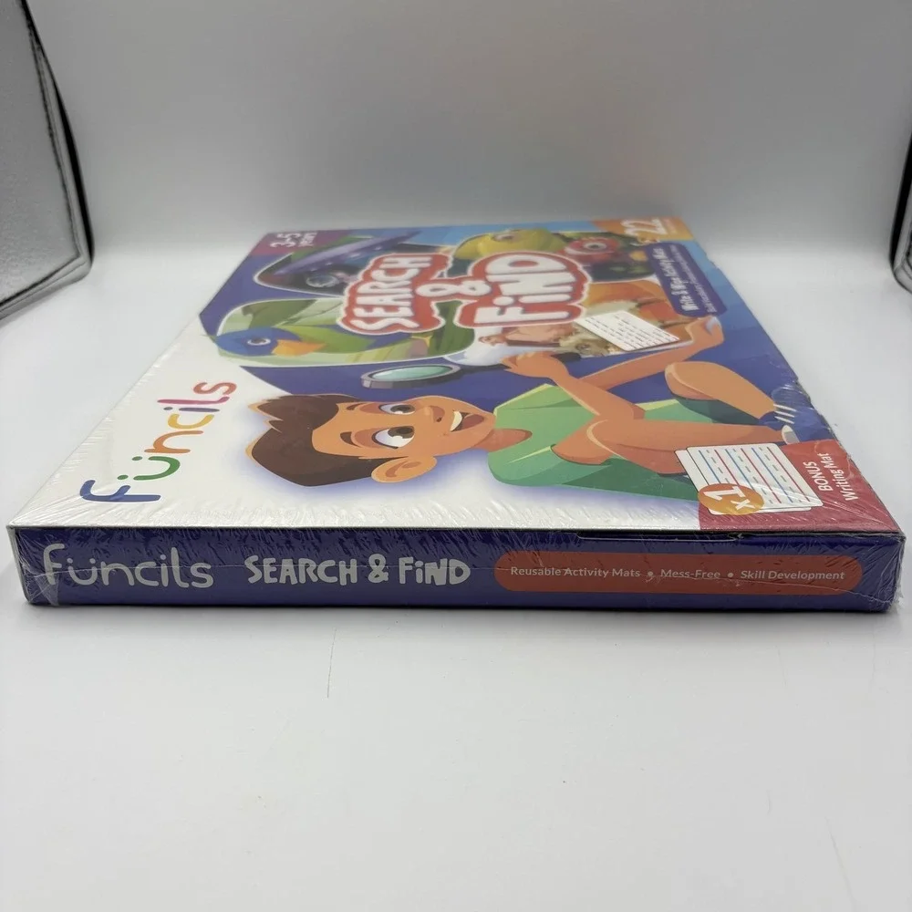 Funcils Search & Find Write & Wipe Activity Mats‎ Kids 3-5 Years New Sealed